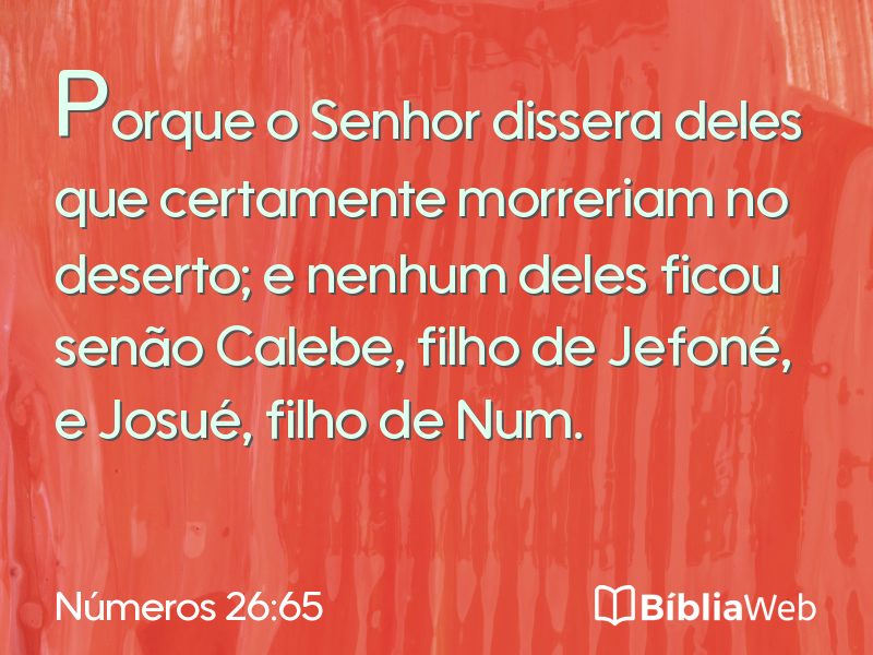 Números 26:65 em imagem para compartilhar