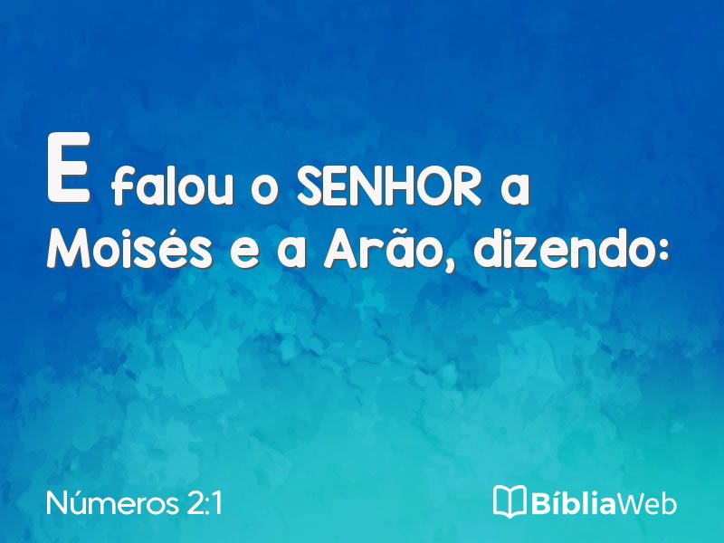 Números 2:1 em imagem para compartilhar
