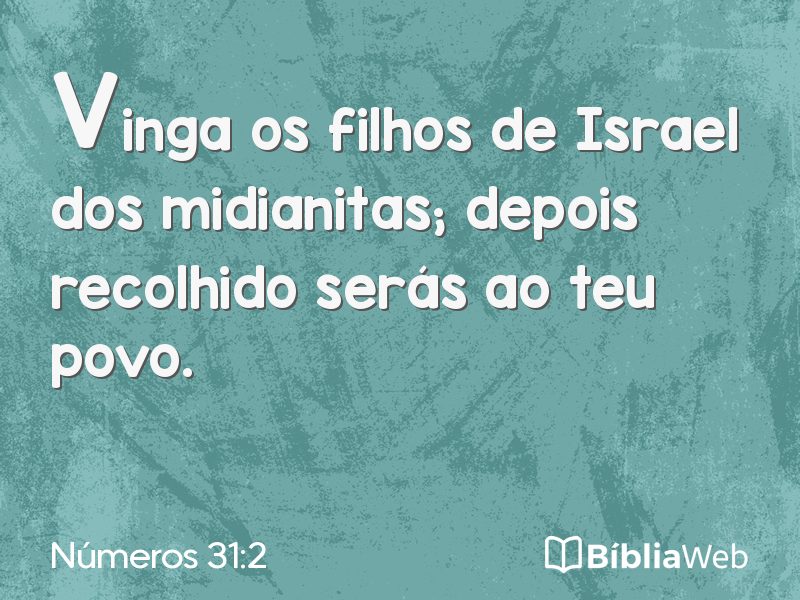 Números 31:2 em imagem para compartilhar