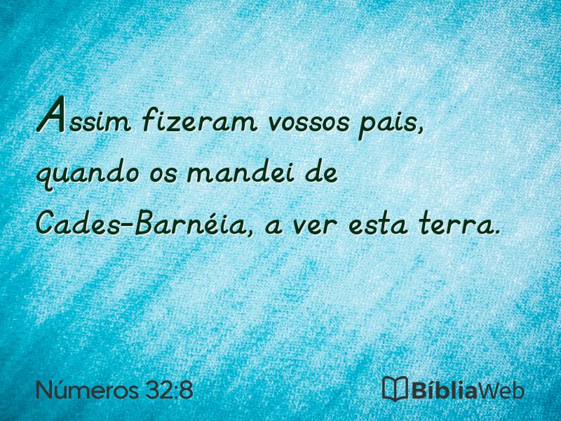Números 32:8 em imagem para compartilhar