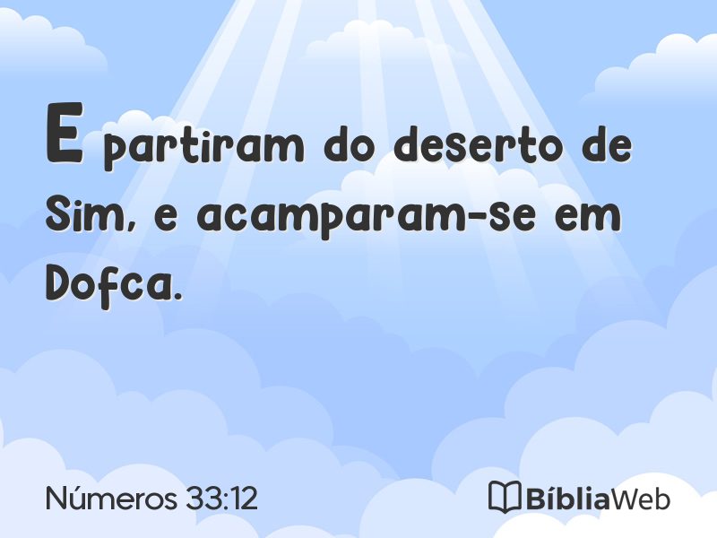 Números 33:12 em imagem para compartilhar