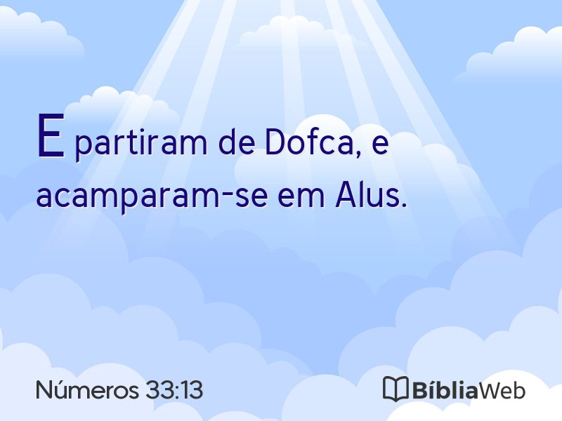 Números 33:13 em imagem para compartilhar