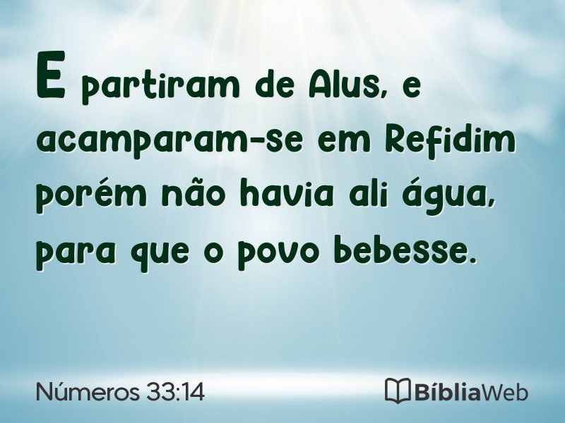 Números 33:14 em imagem para compartilhar