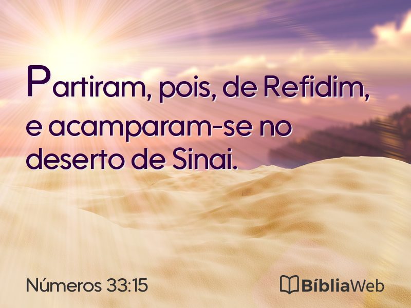 Números 33:15 em imagem para compartilhar