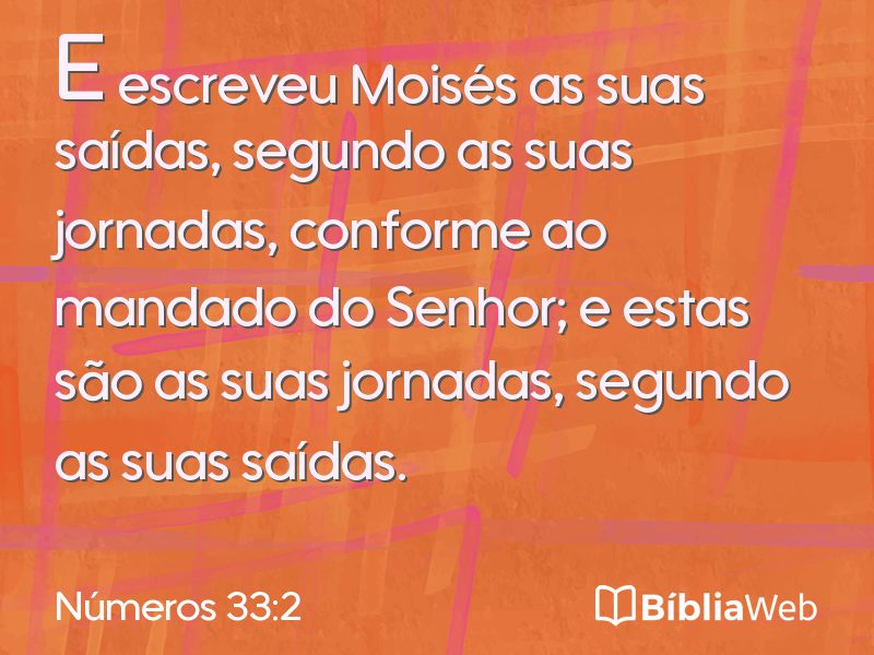 Números 33:2 em imagem para compartilhar