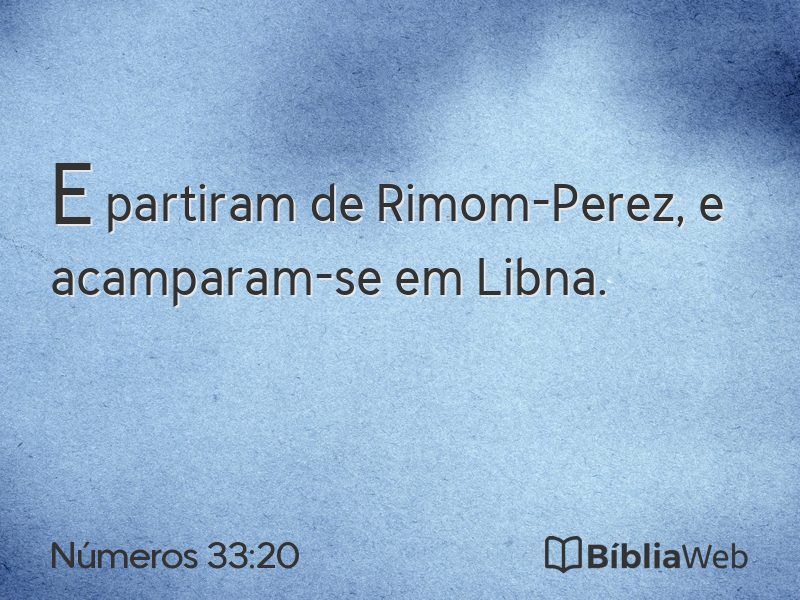 Números 33:20 em imagem para compartilhar