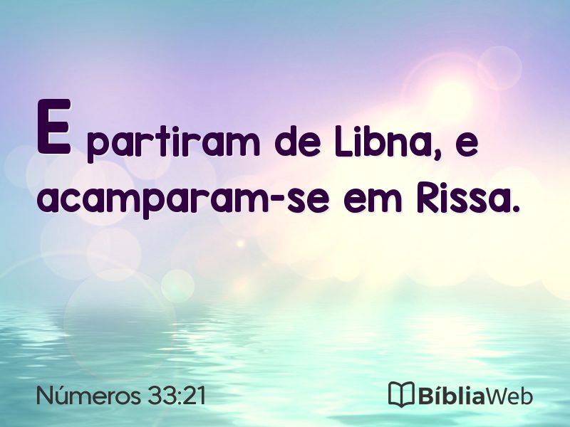 Números 33:21 em imagem para compartilhar