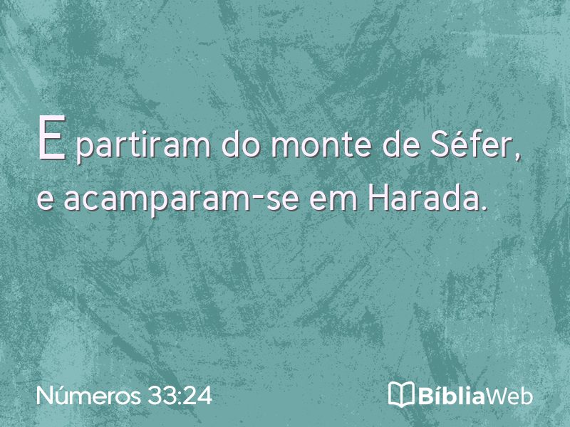 Números 33:24 em imagem para compartilhar