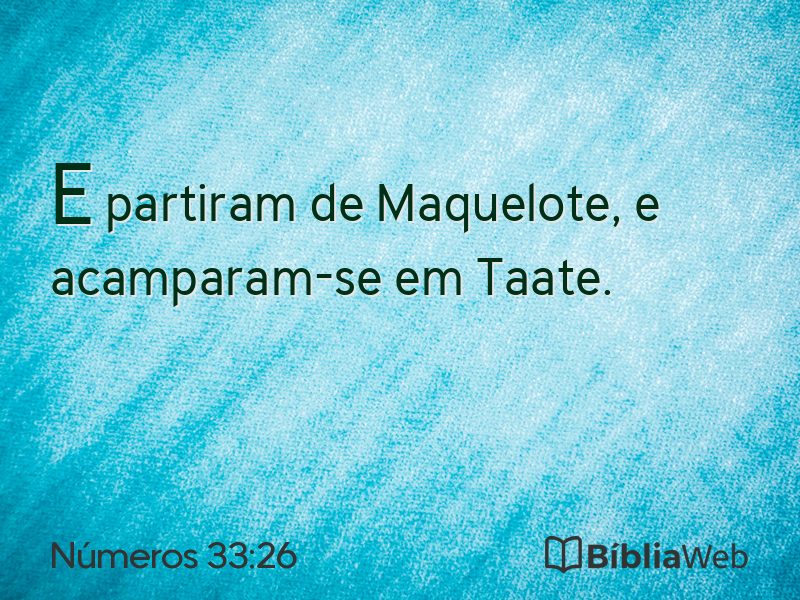 Números 33:26 em imagem para compartilhar
