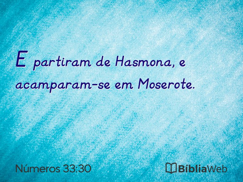 Números 33:30 em imagem para compartilhar