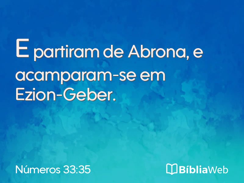 Números 33:35 em imagem para compartilhar
