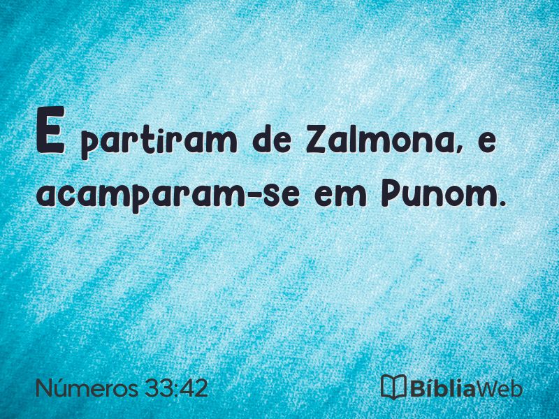 Números 33:42 em imagem para compartilhar