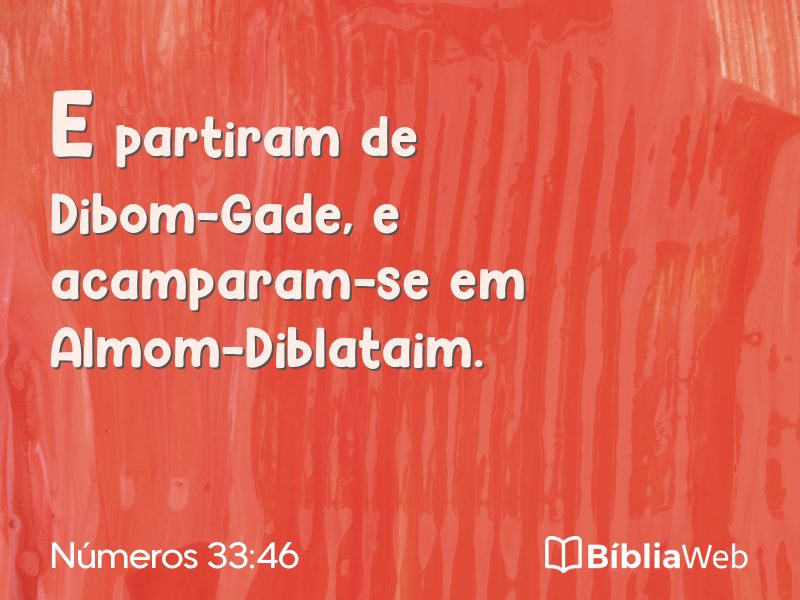 Números 33:46 em imagem para compartilhar