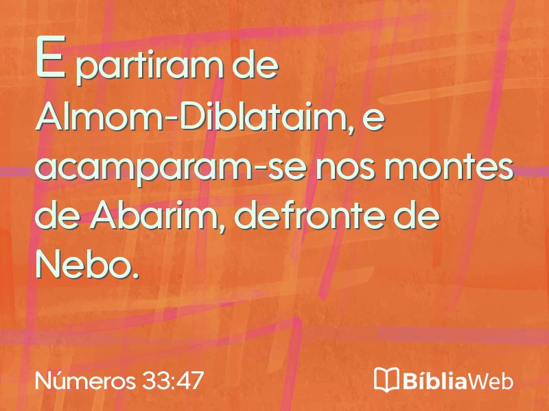 Números 33:47 em imagem para compartilhar