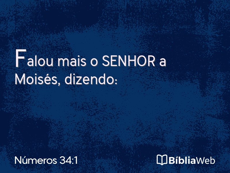 Números 34:1 em imagem para compartilhar