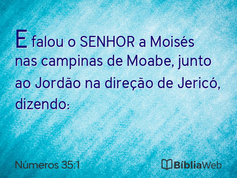 Números 35:1 em imagem para compartilhar