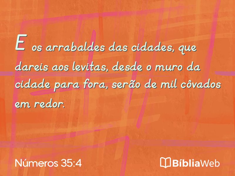 Números 35:4 em imagem para compartilhar