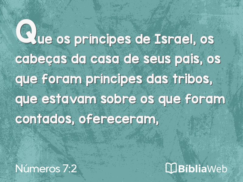 Números 7:2 em imagem para compartilhar