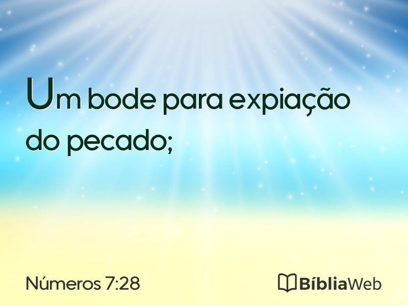 Números 7:28 em imagem para compartilhar