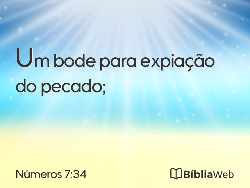 Números 7:34 em imagem para compartilhar