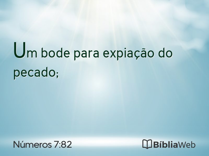 Números 7:82 em imagem para compartilhar