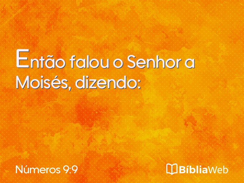 Números 9:9 em imagem para compartilhar