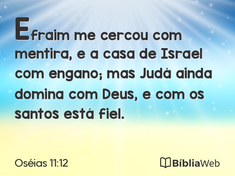 Oséias 11:12 em imagem para compartilhar