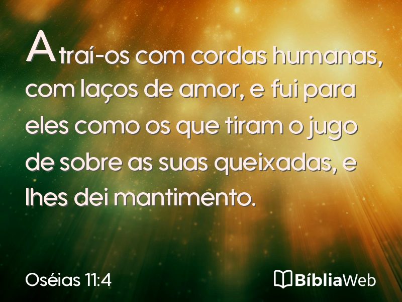 Oséias 11:4 em imagem para compartilhar