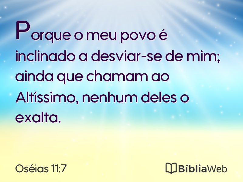 Oséias 11:7 em imagem para compartilhar