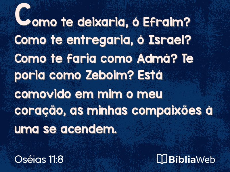 Oséias 11:8 em imagem para compartilhar