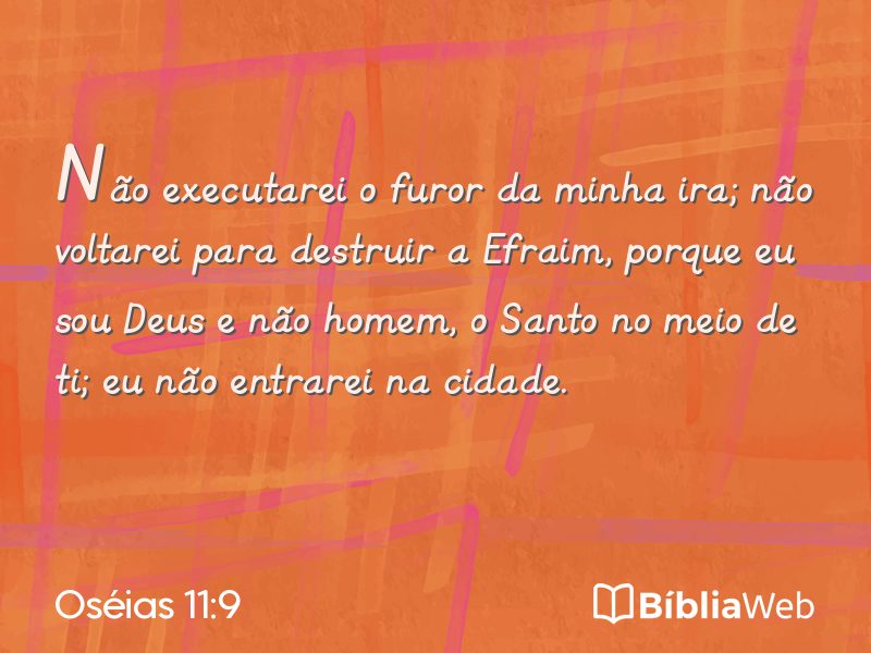Oséias 11:9 em imagem para compartilhar