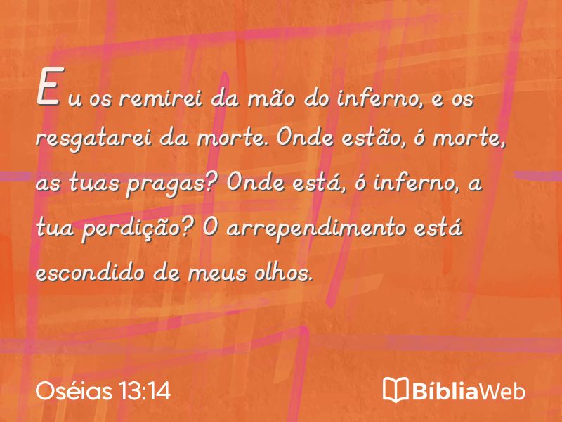 Oséias 13:14 em imagem para compartilhar