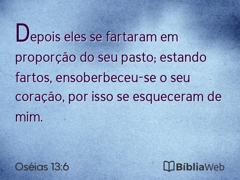 Oséias 13:6 em imagem para compartilhar
