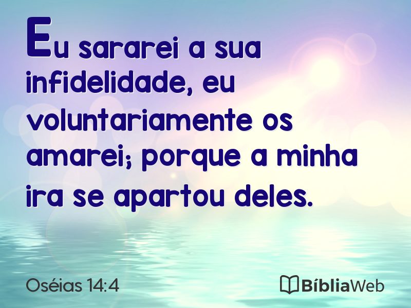 Oséias 14:4 em imagem para compartilhar