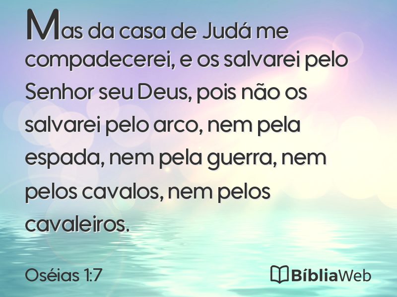 Oséias 1:7 em imagem para compartilhar