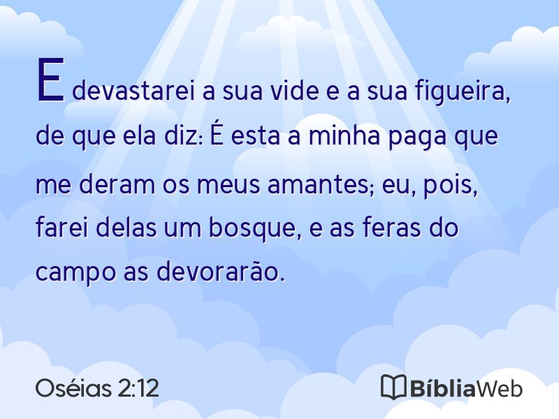 Oséias 2:12 em imagem para compartilhar