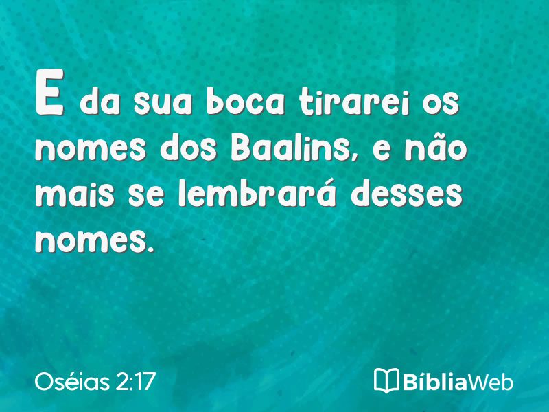 Oséias 2:17 em imagem para compartilhar
