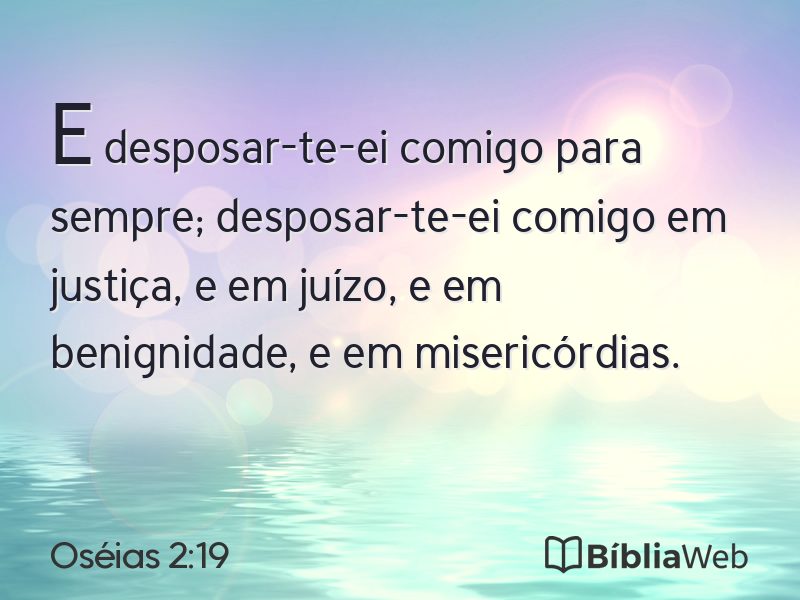 Oséias 2:19 em imagem para compartilhar