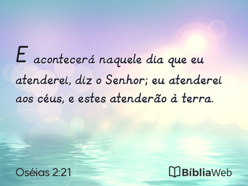 Oséias 2:21 em imagem para compartilhar