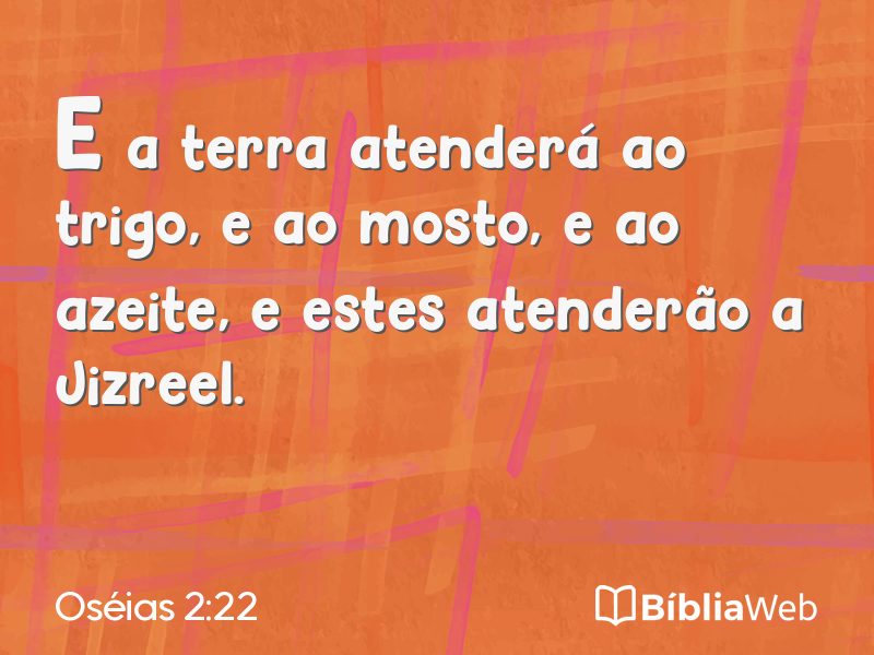 Oséias 2:22 em imagem para compartilhar