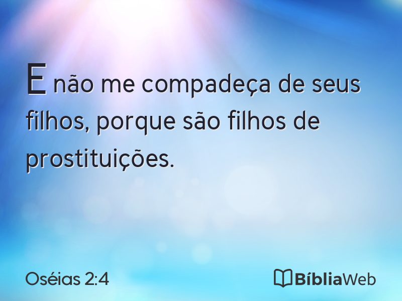 Oséias 2:4 em imagem para compartilhar