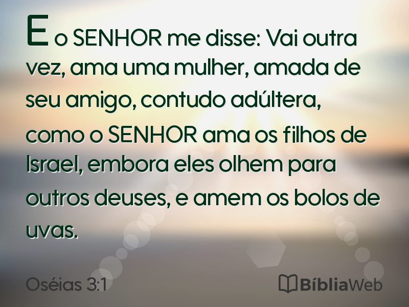 Oséias 3:1 em imagem para compartilhar