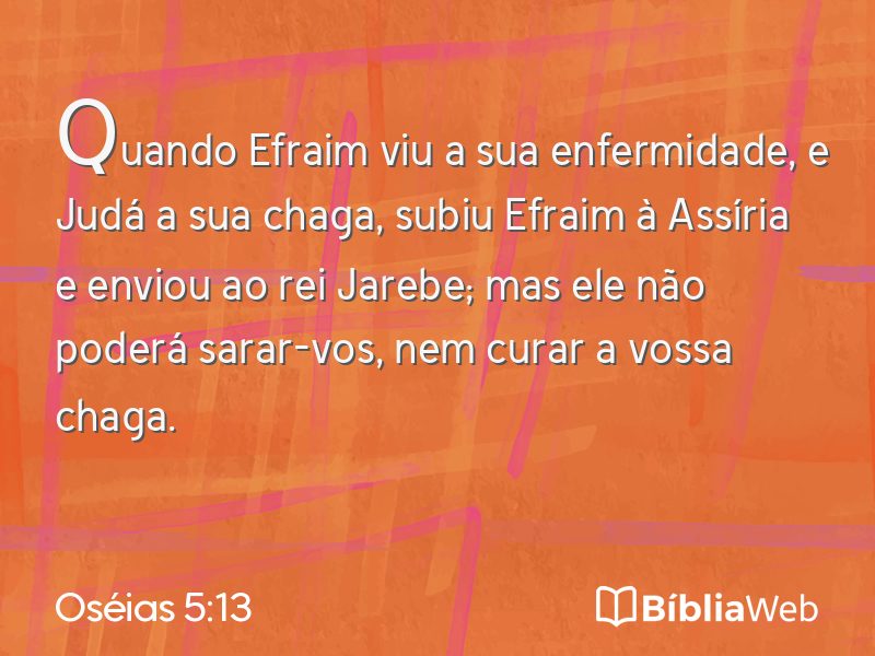 Oséias 5:13 em imagem para compartilhar