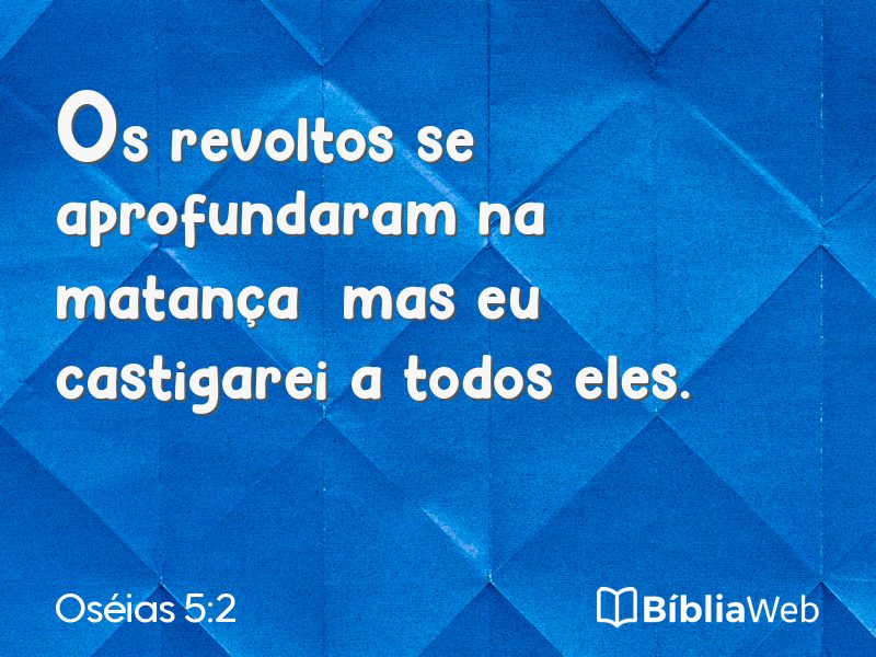 Oséias 5:2 em imagem para compartilhar
