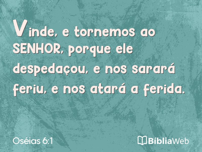 Oséias 6:1 em imagem para compartilhar