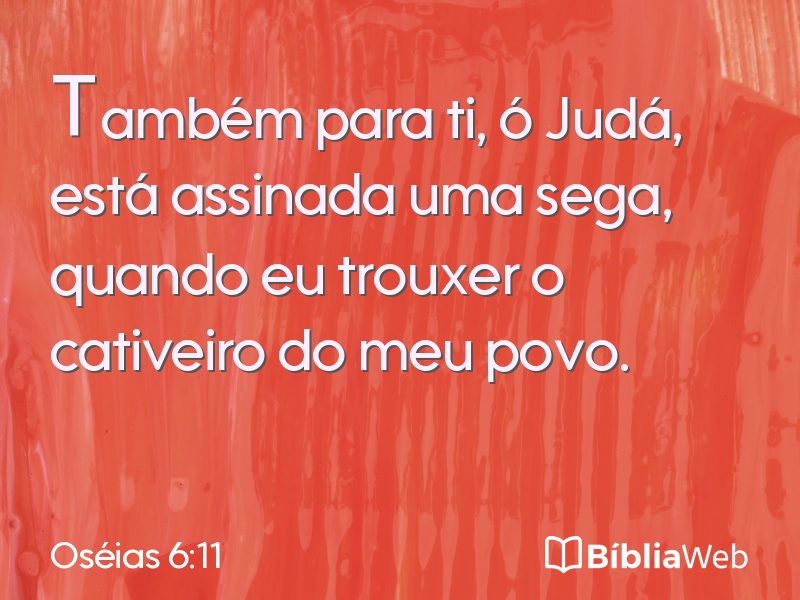 Oséias 6:11 em imagem para compartilhar
