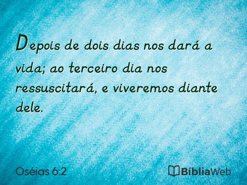 Oséias 6:2 em imagem para compartilhar