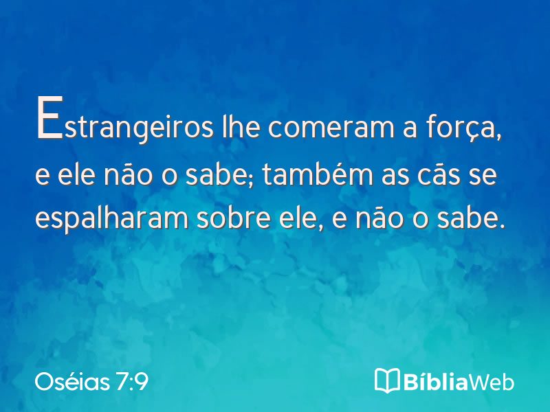 Oséias 7:9 em imagem para compartilhar
