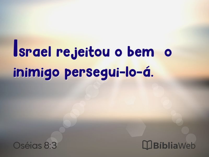 Oséias 8:3 em imagem para compartilhar