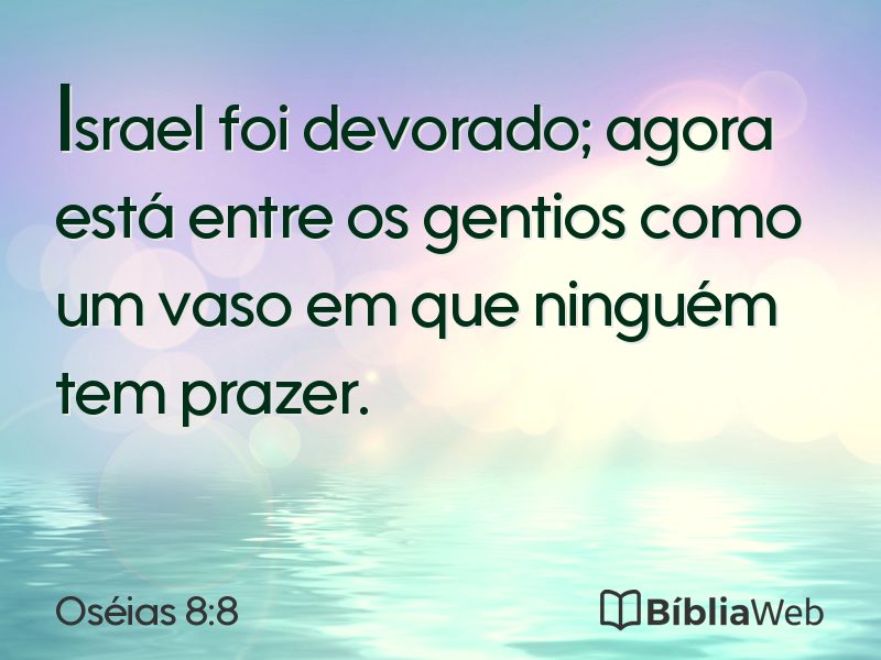 Oséias 8:8 em imagem para compartilhar